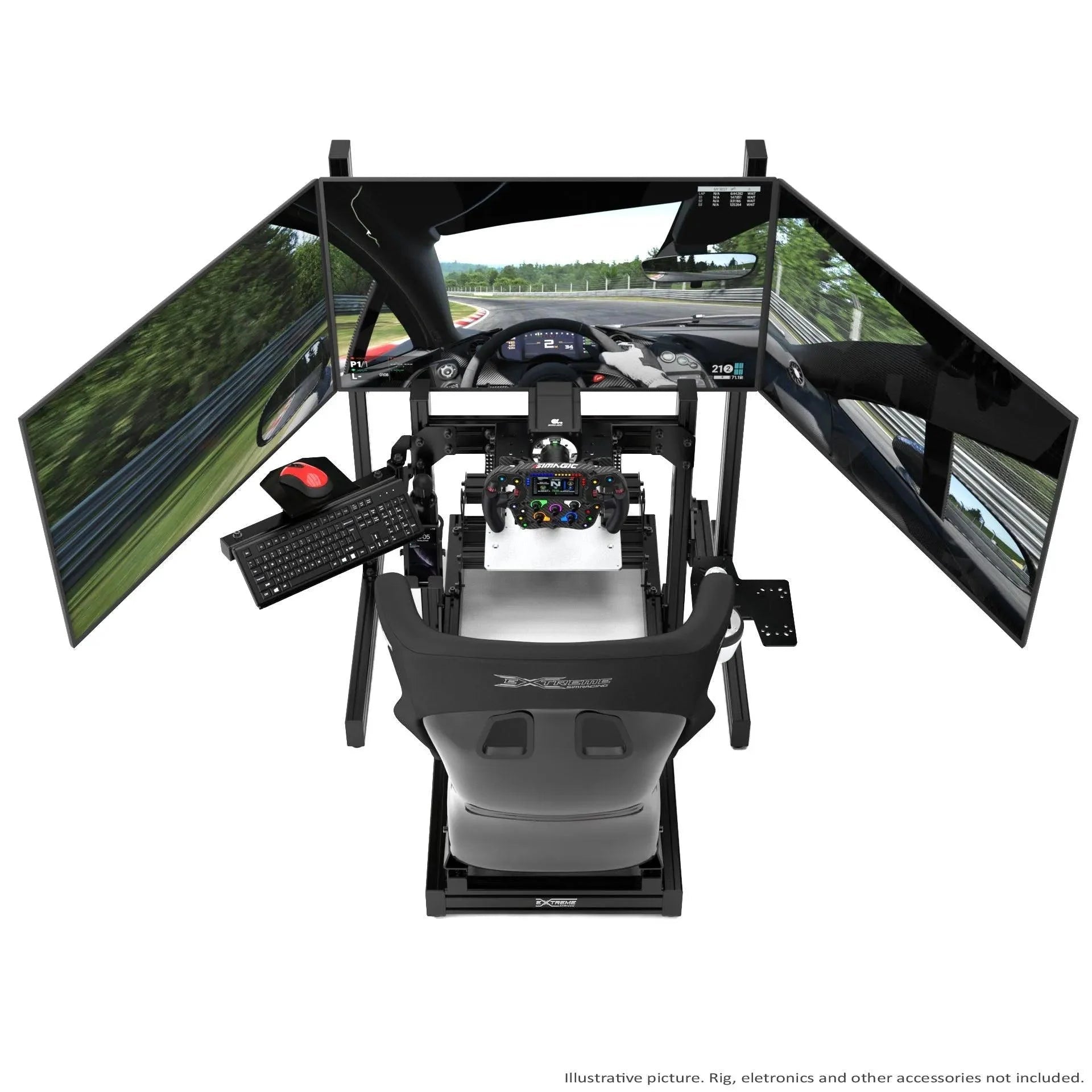 TRIPLE SCREEN ADD-ON FOR ALUMINUM PROFILE TV STAND - Garage Rebel