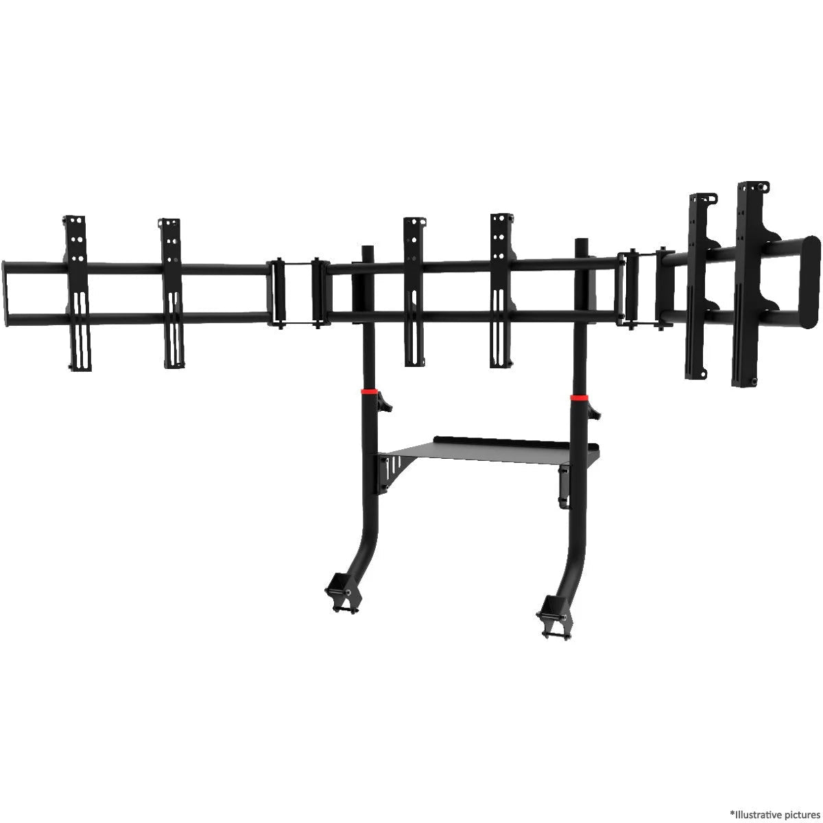 TV STAND TRIPLE SCREEN - FITS SXT V2 MODEL - Garage Rebel