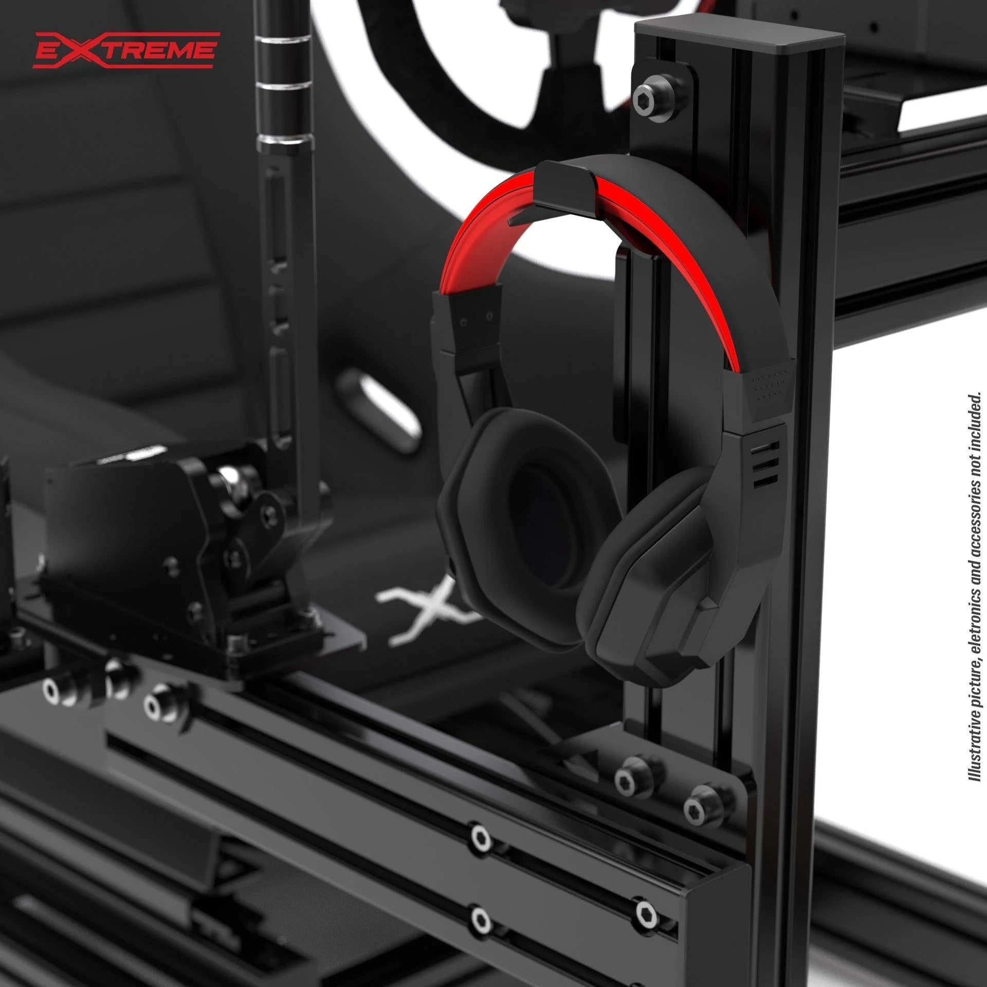 UNIVERSAL HEADSET HOLDER FOR ALUMINIUM SIM RIGS - Garage Rebel