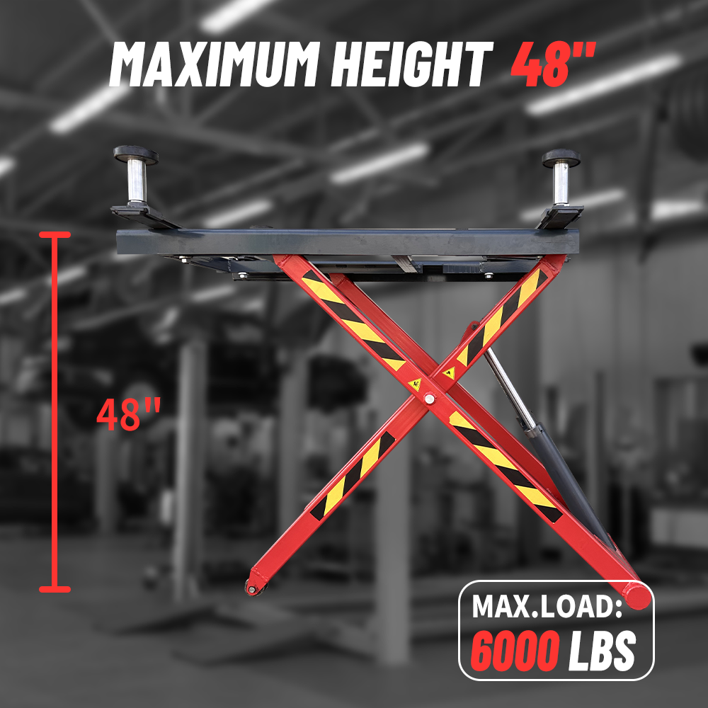 KT-X66 Portable Mid Rise Scissor lift 6,000 lbs Capacity